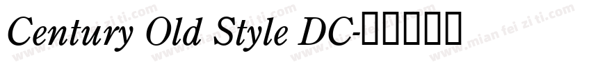 Century Old Style DC字体转换